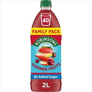 Robinsons 2L Summer Fruits No Added Sugar Squash