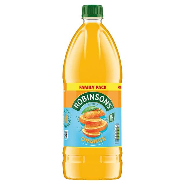 Robinsons 2L Orange No Added Sugar Family Pack Squash - gallery image 1
