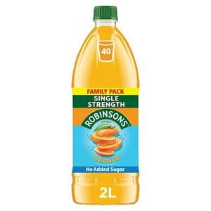 Robinsons 2L Orange No Added Sugar Family Pack Squash