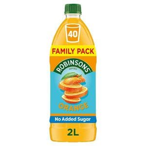 Robinsons 2L Orange No Added Sugar Family Pack Squash