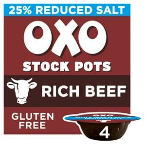 Oxo Reduced Salt Beef with Onion & Rosemary Stock Pots x4 80g