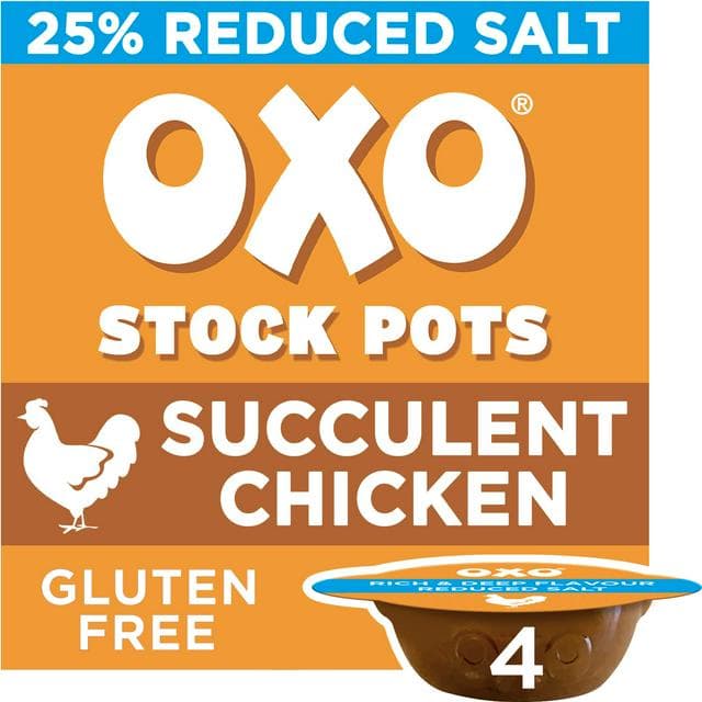 Oxo Reduced Salt Chicken with Bay and Parsley Stock Pots x4 80g - gallery image 1