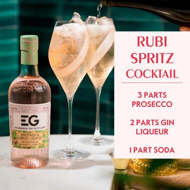 Edinburgh Gin Distillery Rhubarb & Ginger Liqueur 50cl - gallery image 4