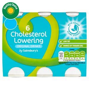 Sainsbury's Cholesterol Lowering Drink Original 6x100g