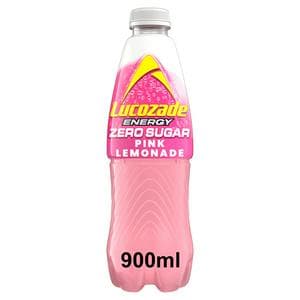 Lucozade Zero Pink Lemonade 900ml