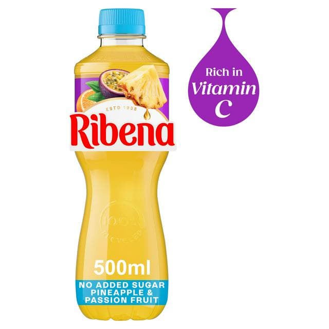 Ribena Light Pineapple & Passion Frut 500ml - gallery image 1
