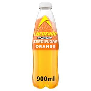 Lucozade Energy Zero Sugar Drink Orange 900ml