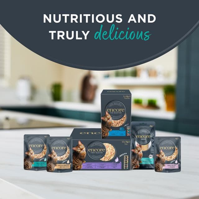 Encore Chicken Selection In Broth Natural Cat Food Tins 12 x 70g - gallery image 5