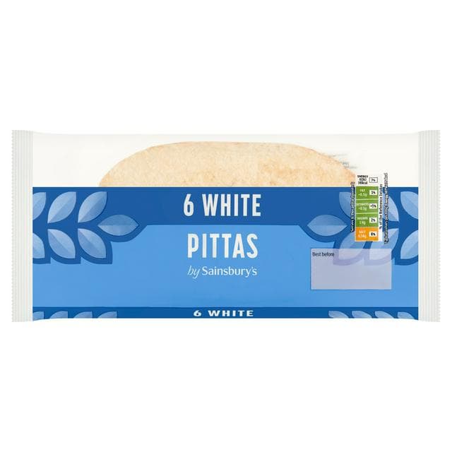 Sainsbury's White Pittas x6 - gallery image 1