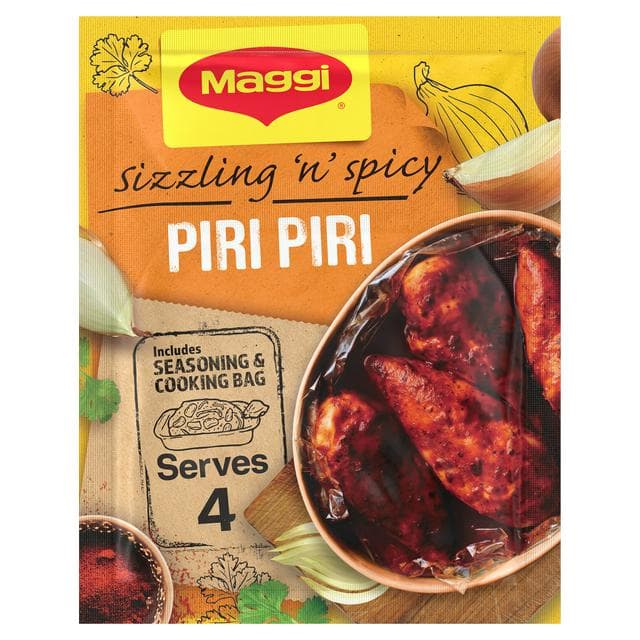 Maggi So Juicy Sizzling & Spicy Piri Piri Chicken Herbs & Spices Recipe Mix 27g - gallery image 1