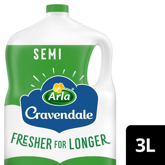 Cravendale Filtered Fresh Semi Skimmed Milk Fresher for Longer 3L - gallery image 1