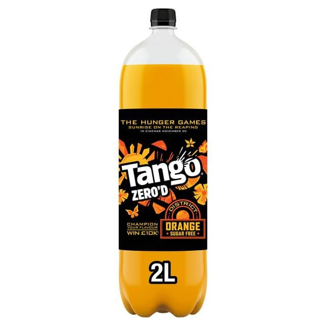 Tango 2L Zero'd Orange Sugar Free Soft Drink Bottle - gallery image 1