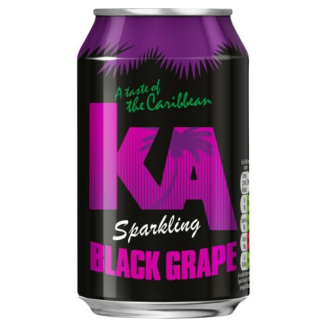 KA Sparkling Black Grape Juice Soft Drink 330ml - gallery image 1