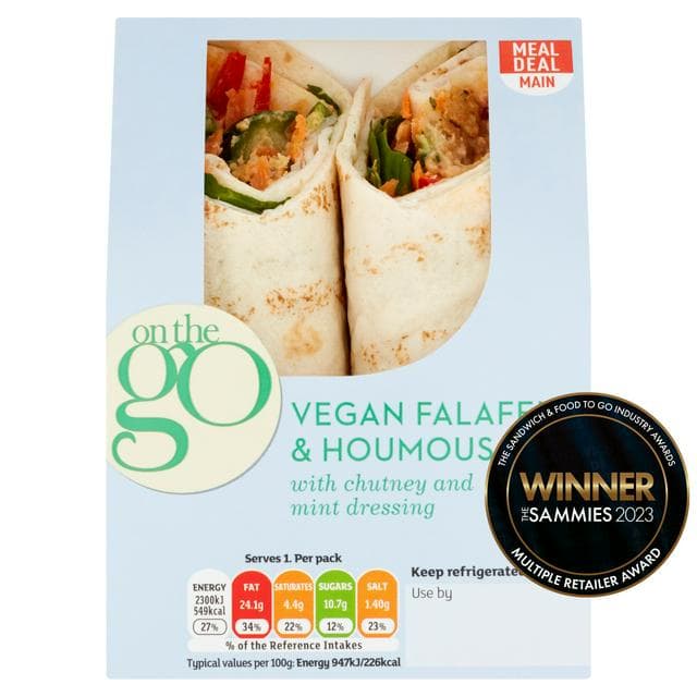 Sainsbury's Falafel & Houmous Wrap - gallery image 1