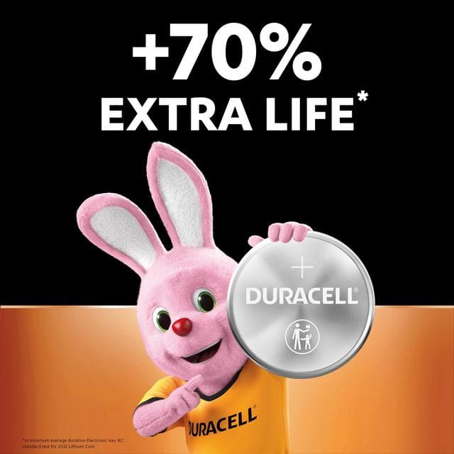 Duracell Specialty 2032 Lithium Coin Battery 3V (DL2032 / CR2032), pack of 4 - gallery image 3