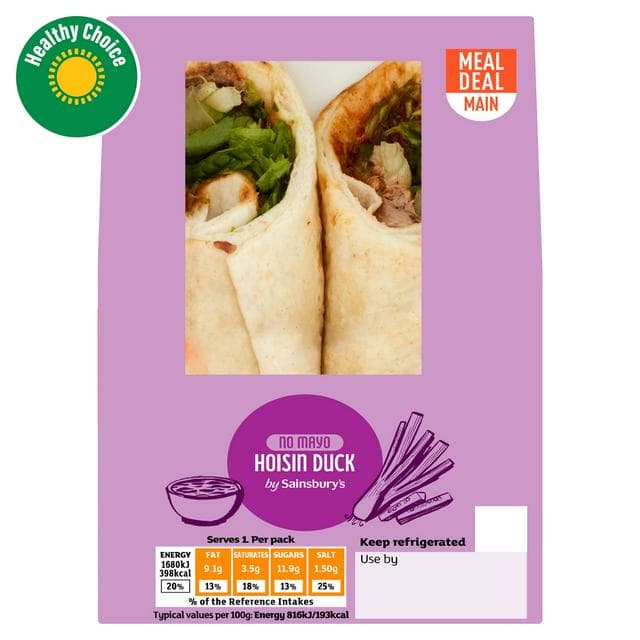 Sainsbury's No Mayo Hoisin Duck Wrap - gallery image 1