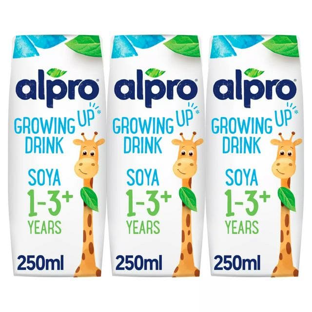 Alpro Soya Growing Up Long Life Dairy Alternative Toddler Drink 1+ Years 3x250ml - gallery image 1