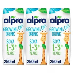 Alpro Soya Growing Up Long Life Dairy Alternative Toddler Drink 1+ Years 3x250ml