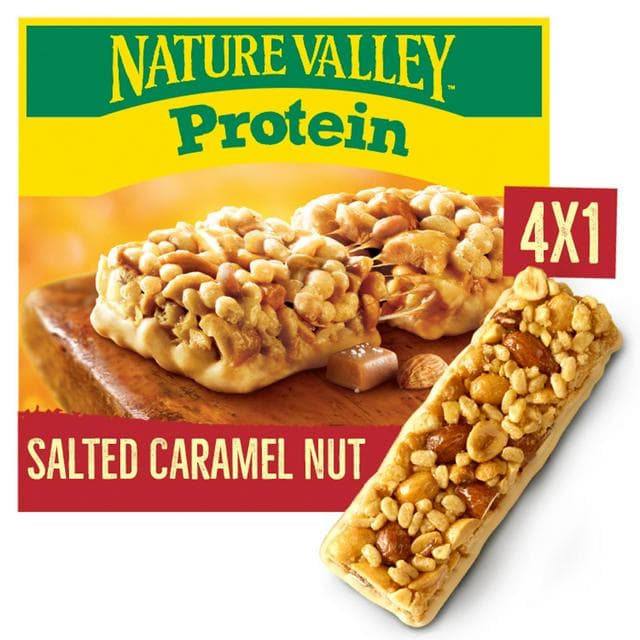 Nature Valley Protein Salted Caramel & Nut Cereal Bars 4x42g - gallery image 1