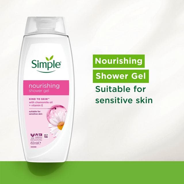 Simple Nourishing Shower Gel Body Wash 450ml - gallery image 2
