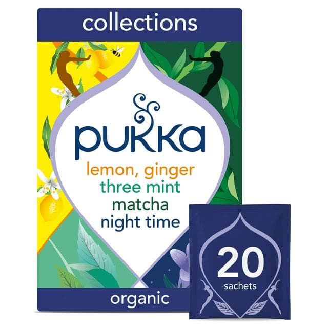 Pukka Organic Herbal Tea Collection Five Different Flavours Home Compostable Herbal Tea Bags x20 - gallery image 1