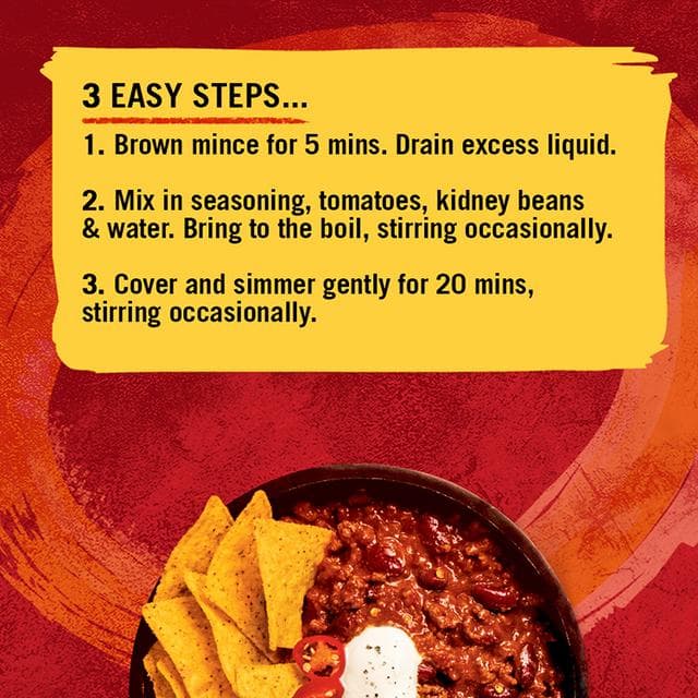 Schwartz Hot Chilli Con Carne Recipe Mix 41g - gallery image 2