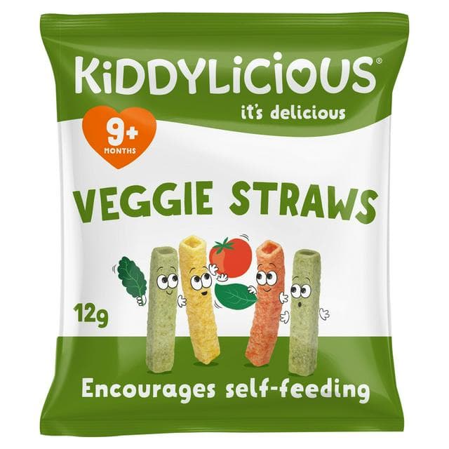 Kiddylicious Veggie Straws Baby Snacks 12g - gallery image 1