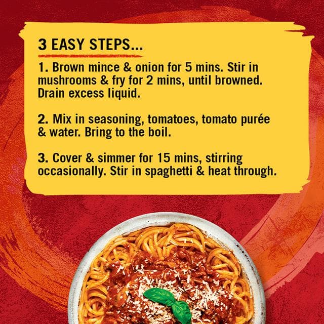 Schwartz Spaghetti Bolognese Recipe Mix 40g - gallery image 2