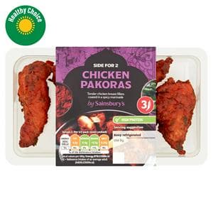 Sainsbury's Indian Chicken Pakoras Ready Meal Side For 2 x2 100g