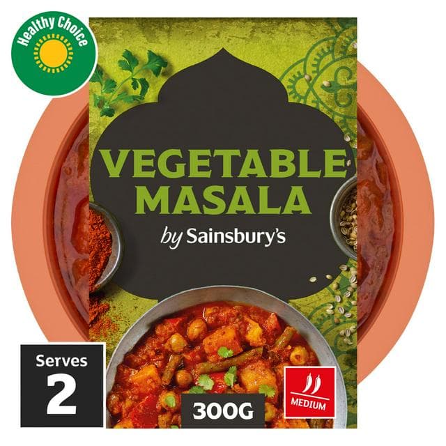 Sainsbury's Indian Vegetable Masala Ready Meal Side For 2 300g - gallery image 1