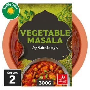 Sainsbury's Indian Vegetable Masala Ready Meal Side For 2 300g