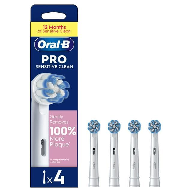 Oral-B Sensitive Replacement Electric Toothbrush Heads x4 - gallery image 1