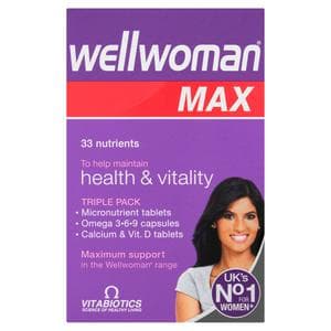 Vitabiotics Wellwoman Max Triple Pack Tablets/Capsules X84