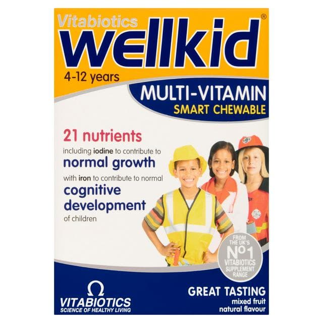 Vitabiotics Wellkid Multi-vitamin Smart Chewable 4-12 Years x30 - gallery image 1