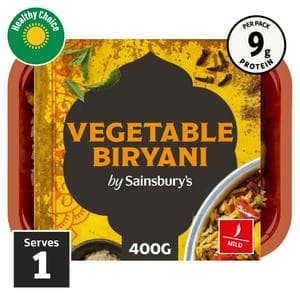 Sainsbury's Indian Vegetable Biryani with Basmati Rice Ready Meal for 1 400g
