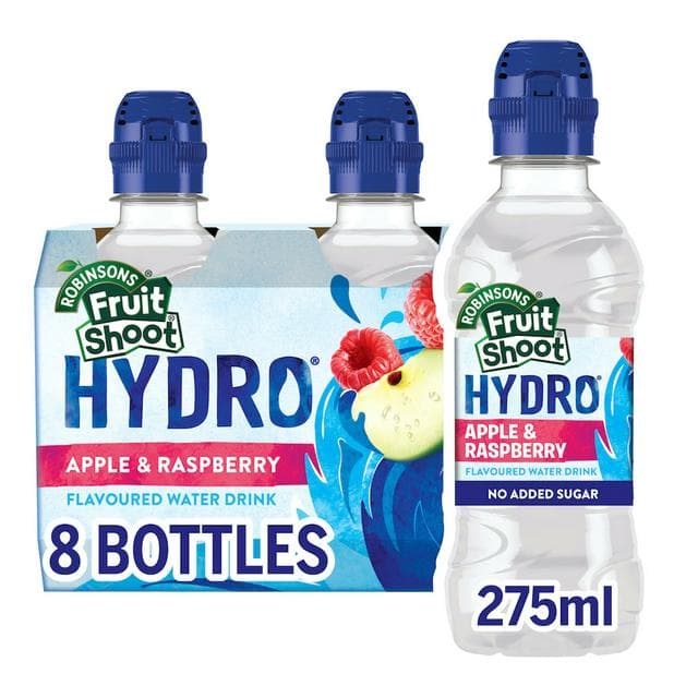 Fruit Shoot Hydro Apple & Raspberry Kids Water Drink 8x275ml - gallery image 1