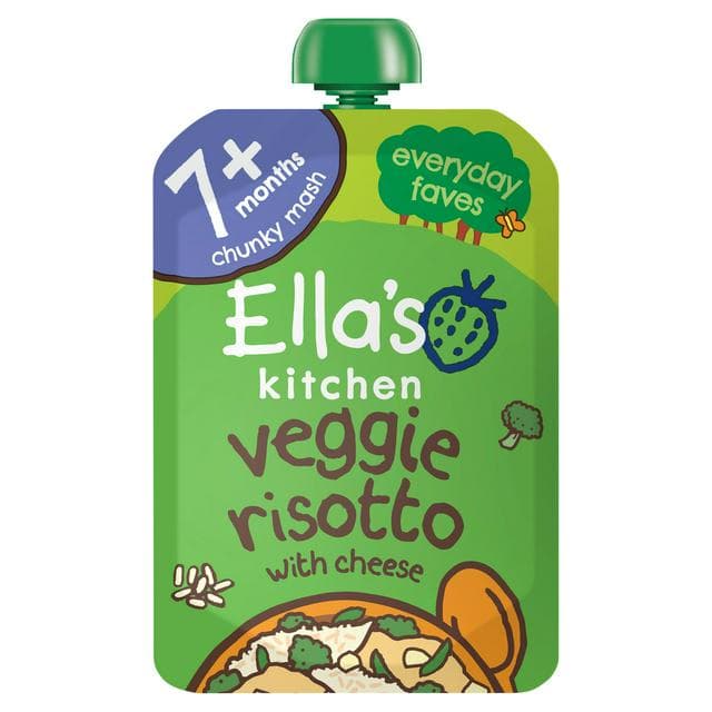Ella's Kitchen Organic Veggie Risotto with Cheese Baby Food Pouch 7+ Months 130g - gallery image 1