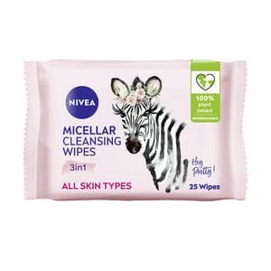 Nivea Biodegradable Micellar Cleansing Face Wipes x25