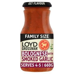 Loyd Grossman Bolognese Pasta Sauce with Smoked Garlic 660g