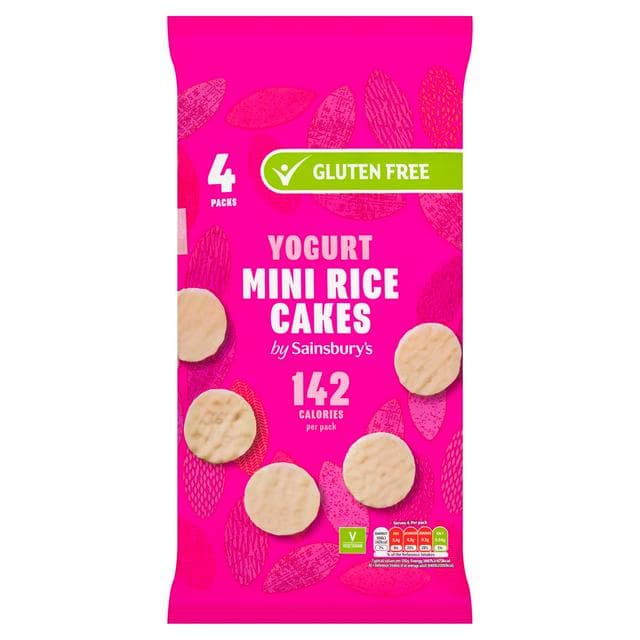Sainsbury's Mini Yogurt Coated Rice Cakes 4x30g - gallery image 1