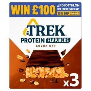 Trek Cocoa Oat Protein Flapjacks 3 x 50g