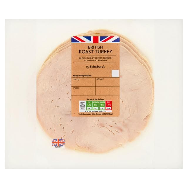 Deli Express British Roast Cooked Turkey Slices x4 150g - gallery image 1