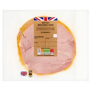 Deli Express British Breaded Cooked Ham Slices x4 150g