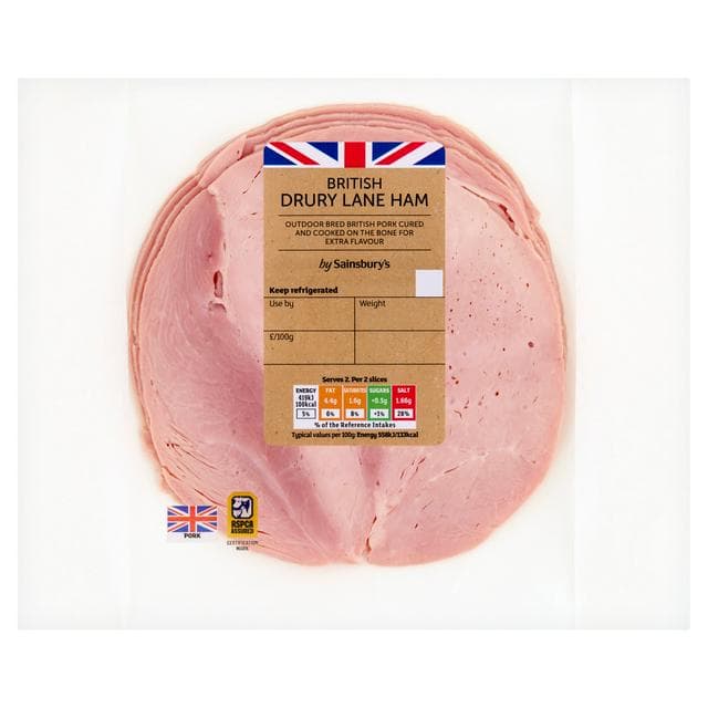 Deli Express British Drury Lane Cooked Ham Slices x4 150g - gallery image 1