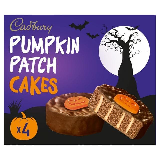 Cadbury 4 x Pumpkin Patch Chocolate Halloween Cakes - gallery image 1