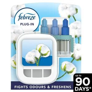 Febreze Ambi Pur 3Volution Plug In Air Freshener Starter Kit Cotton Fresh