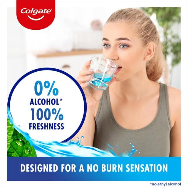 Colgate Plax Cool Mint Mouthwash Alcohol Free 1000ml - gallery image 3