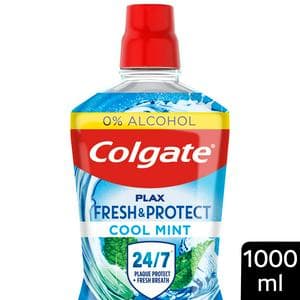 Colgate Plax Cool Mint Mouthwash Alcohol Free 1000ml