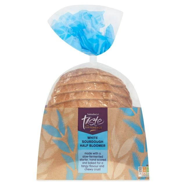 Sainsbury's Sourdough Medium Sliced White Bread, Taste the Difference 400g - gallery image 1
