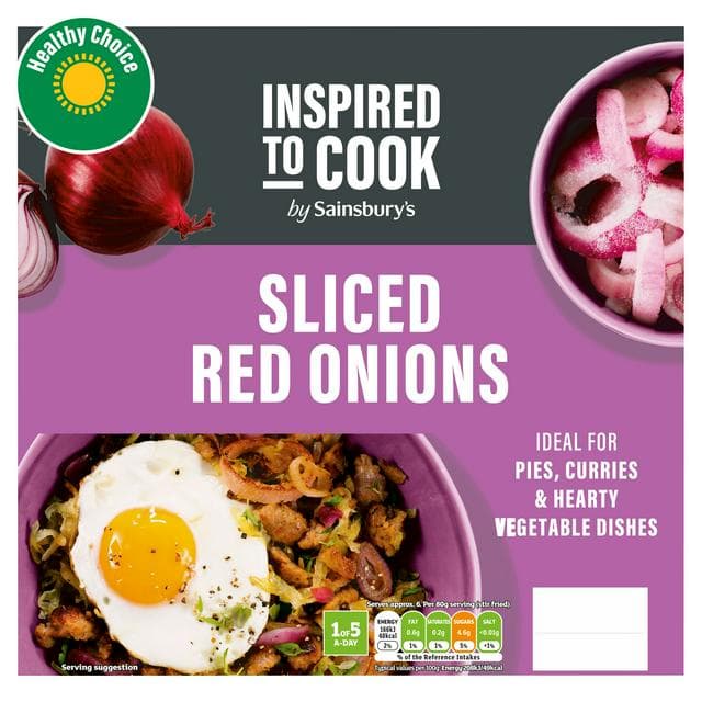 Sainsbury's Sliced Red Onions 500g - gallery image 1